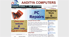 Desktop Screenshot of aadityasystems.com