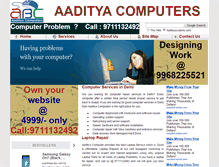 Tablet Screenshot of aadityasystems.com